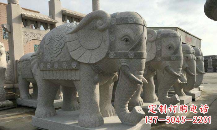 漳州庄严雄伟的大象石雕
