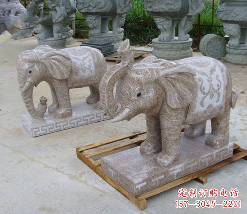 漳州精美大象雕塑