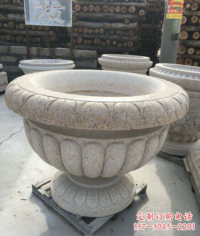 漳州高质量大理石花盆石雕