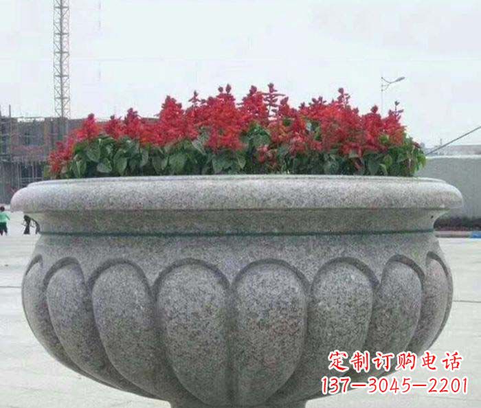 漳州精美大理石花盆雕塑