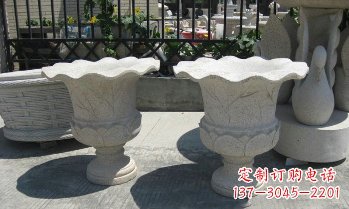 漳州大理石花盆雕塑