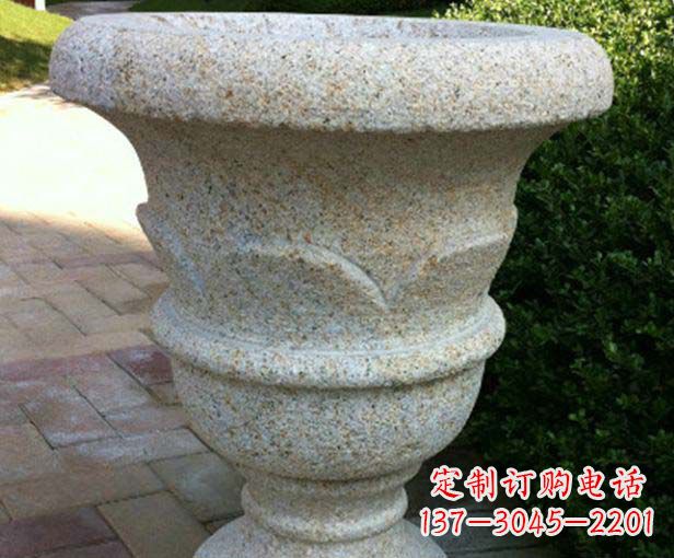漳州大理石花盆石雕,为您的景观添色彩