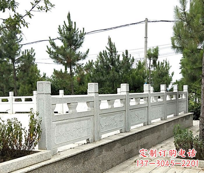 漳州大理石栏板石雕,构筑公园景观