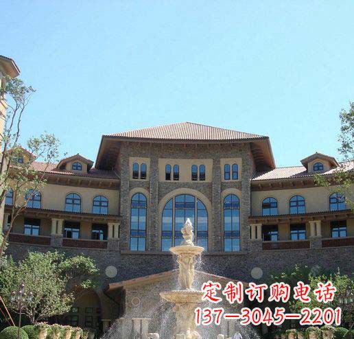 漳州定制欧式古典喷泉大理石雕塑