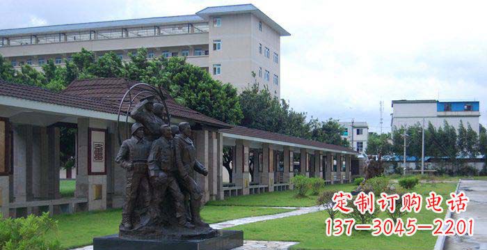 漳州风采勇猛军人铜雕