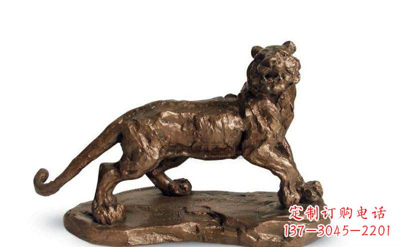 漳州公园老虎动物铜雕