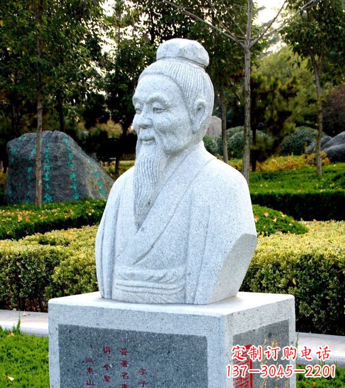 漳州以历史名人头像捕捉历史文脉——由中领雕塑定制的王献之石雕头像