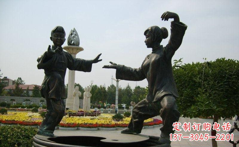 漳州艺术精灵传统太极拳铜雕