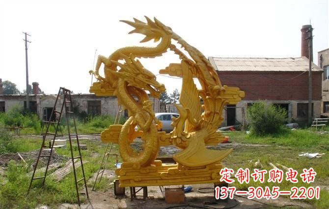 漳州产品名称“象征吉祥,唤醒美好——中领雕塑铜雕龙凤呈祥”