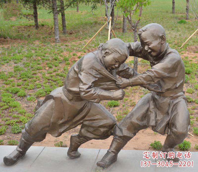 漳州精致雕塑小男孩铜雕
