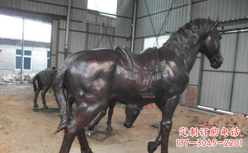 漳州公园铜马动物铜雕