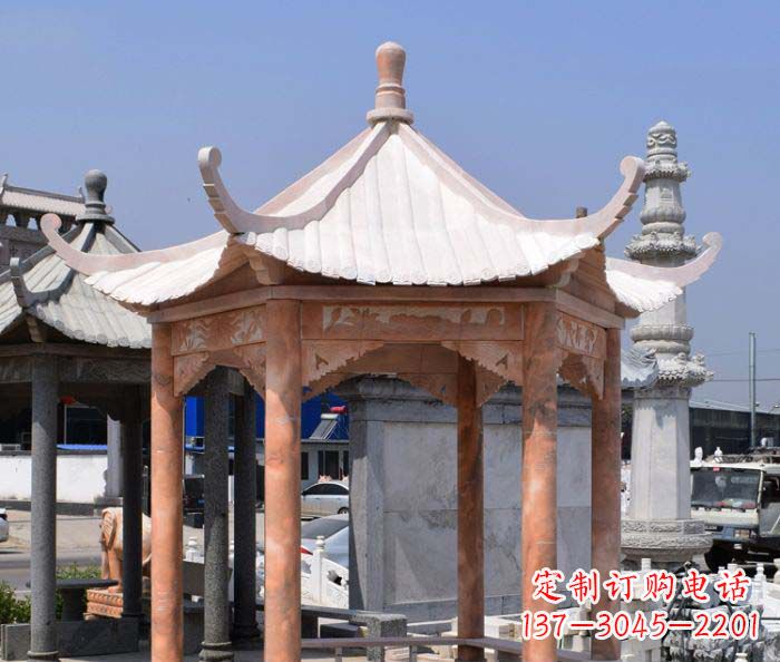 漳州中领雕塑设计凉亭雕塑,清新简约添美感