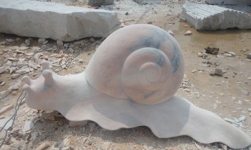 漳州真实大小的蜗牛石雕