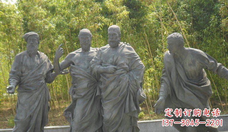 漳州传承经典,深情呈现——铜雕西方名人人物雕塑
