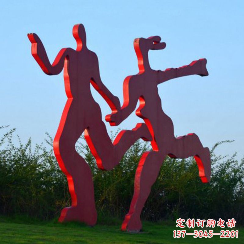 漳州情侣心剪影雕塑