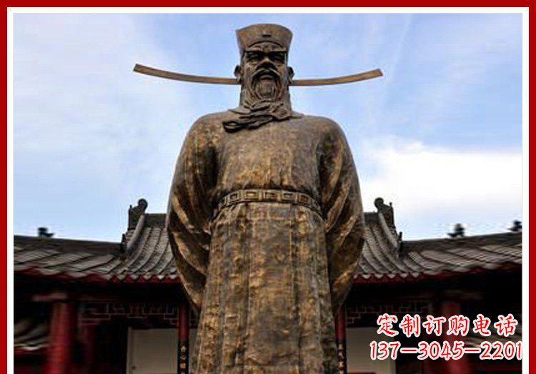 漳州古代历史人物包拯官员铜雕
