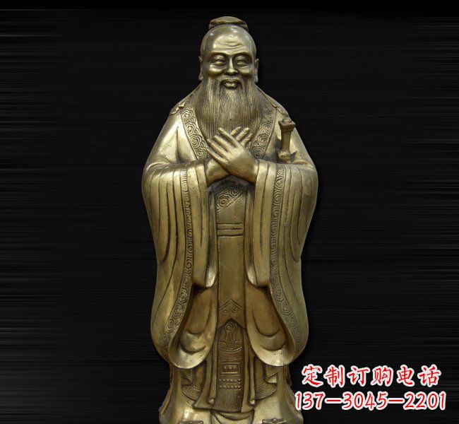 漳州依德行者·古代名人铸造孔子雕塑