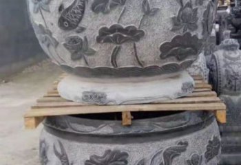 漳州精致的石头水缸雕塑，为您的公园小区增添美丽色彩