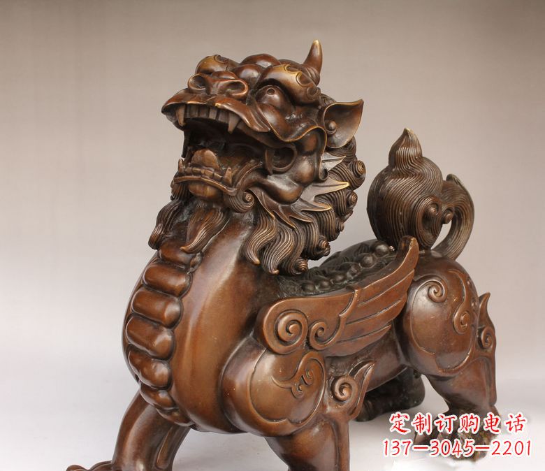 漳州古代神兽貔貅铜雕