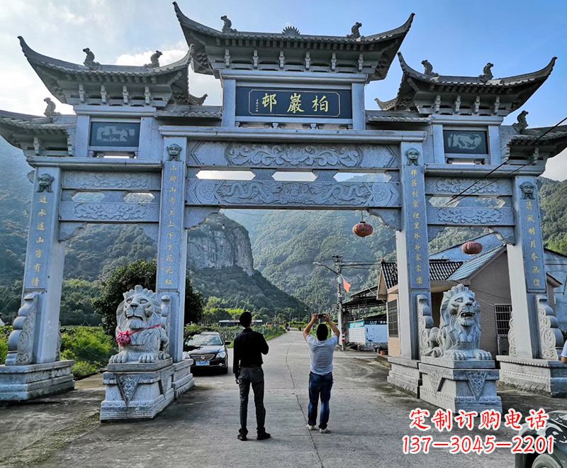 漳州古典牌坊石雕塑