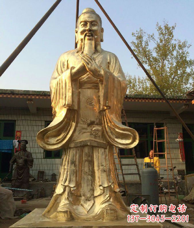 漳州孔子铜雕--象征传统智慧的艺术