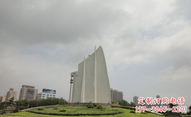 漳州中领雕塑:让你的空间更英伦风——不锈钢抽象船帆雕塑