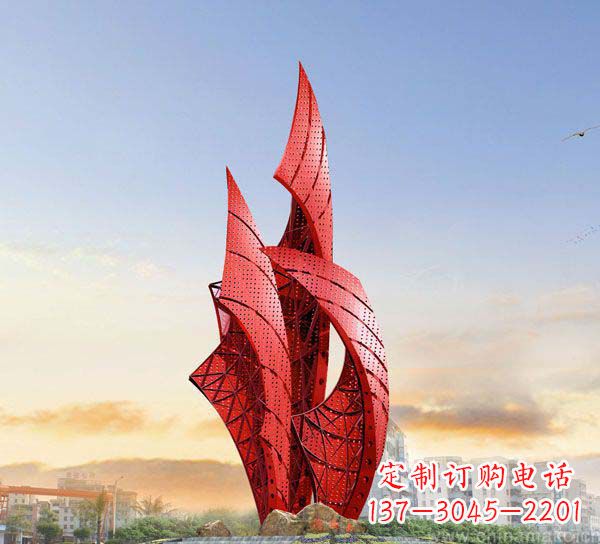 漳州不锈钢抽象船帆雕塑