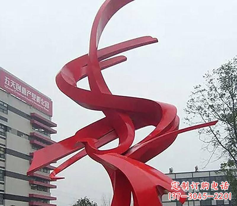 漳州不锈钢抽象飘带雕塑