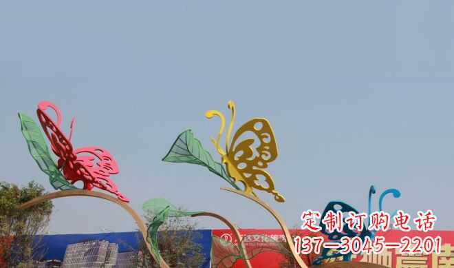 漳州中领雕塑|不锈钢定制蝴蝶雕塑