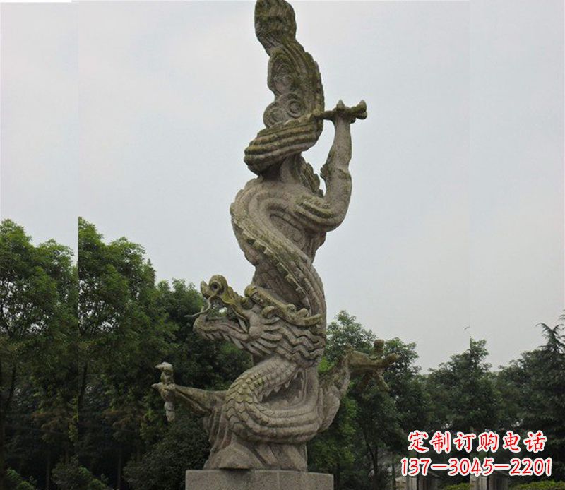 漳州广场大理石龙雕塑