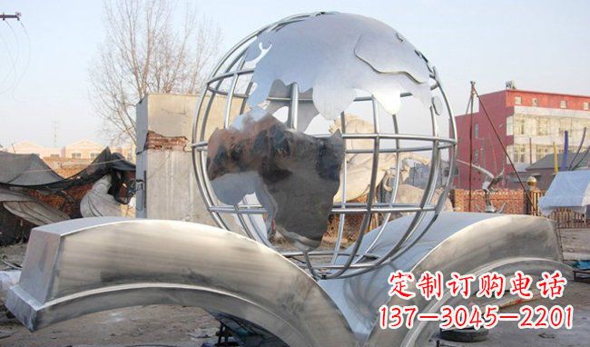 漳州广场地球不锈钢雕塑