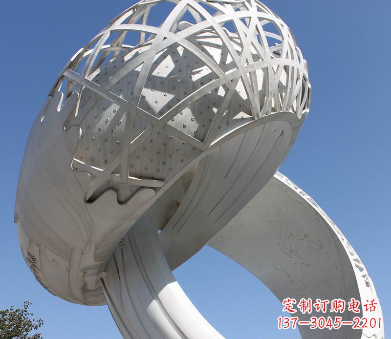 漳州艺术品级不锈钢戒指雕塑