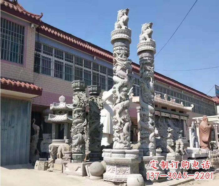 漳州品质考究的大理石龙柱石雕