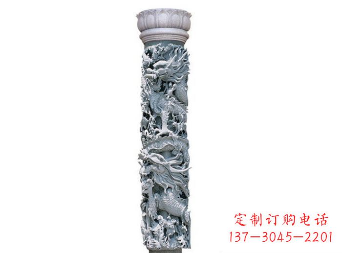 漳州中国风龙柱石雕:传承传统文化