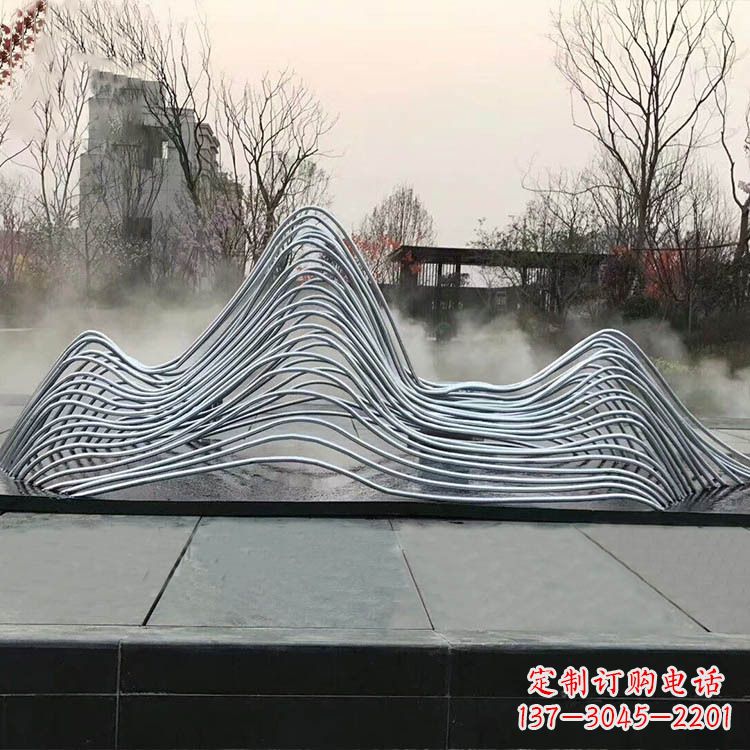 漳州专业定制不锈钢假山雕塑