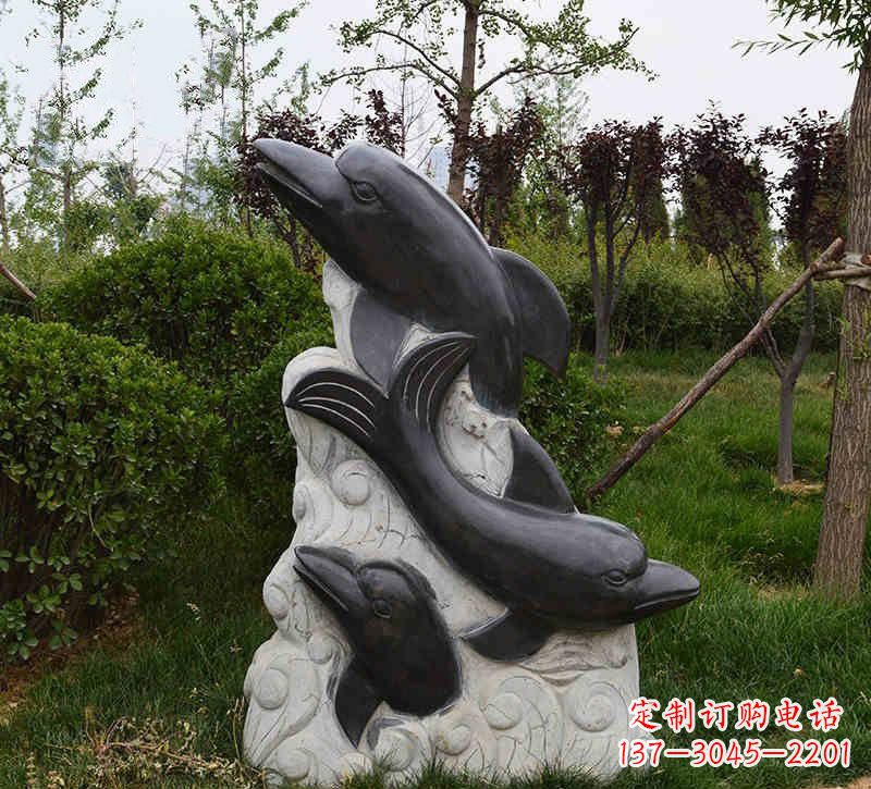 漳州海豚石浮雕
