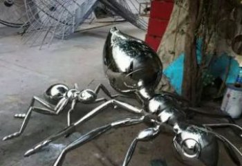 漳州中领雕塑|不锈钢蚂蚁雕塑