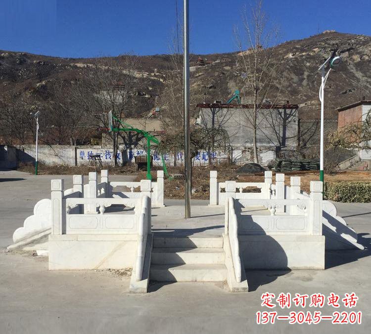 漳州汉白玉雕刻的精致升旗台