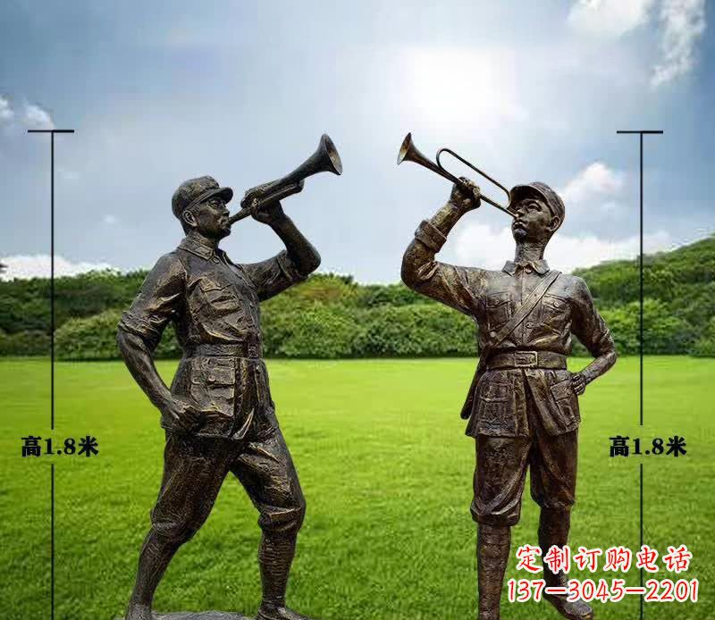 漳州红色文化主题红军铜雕112
