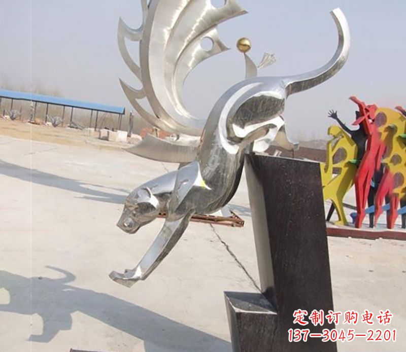 漳州经典大气的不锈钢豹子雕塑