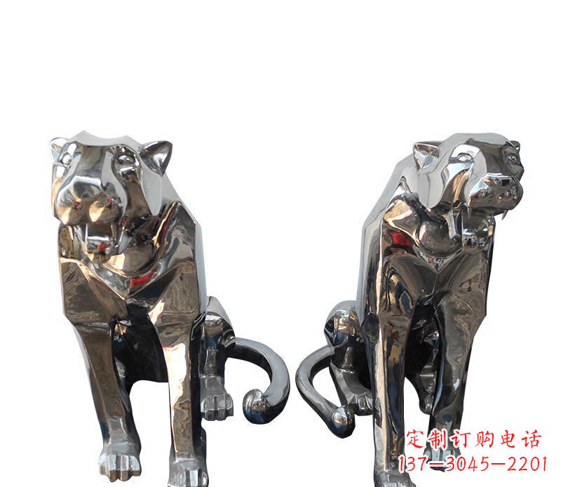 漳州中领雕塑专业制作室外豹子雕塑