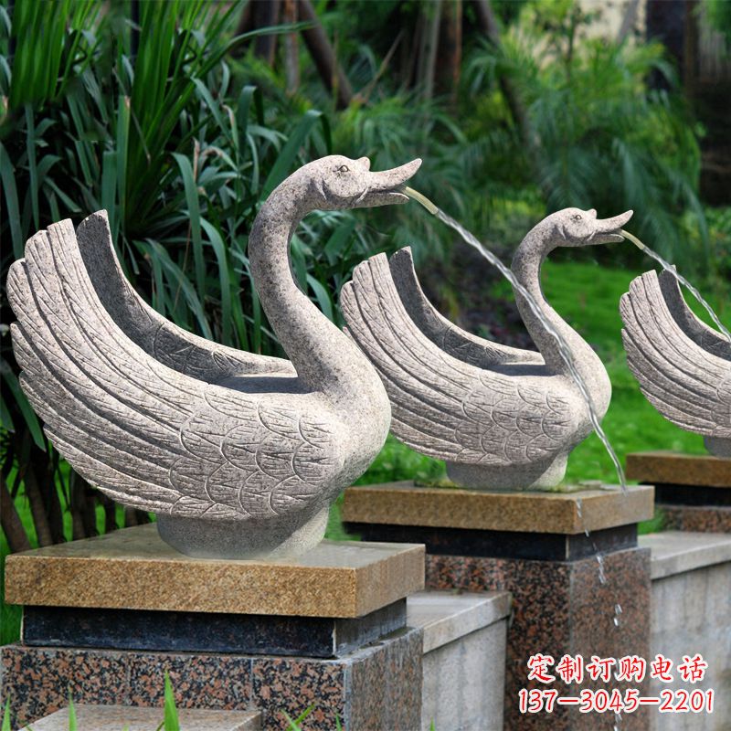 漳州尊贵的花岗岩天鹅喷水雕塑