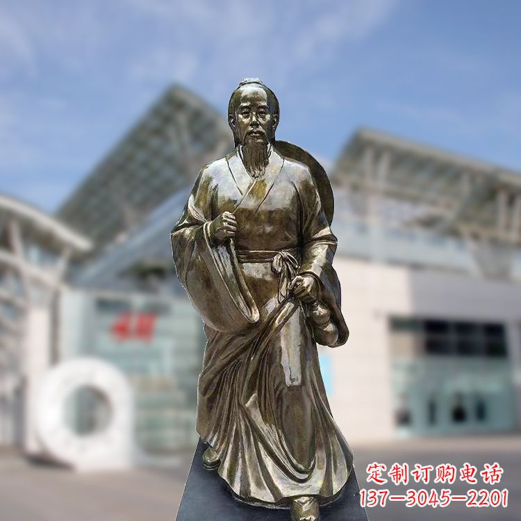 漳州华佗仿铜雕塑,雕刻技艺精湛