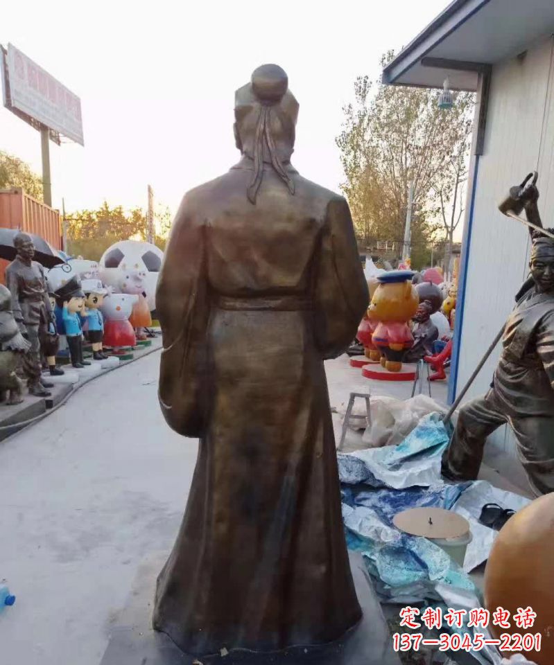 漳州精美雕塑永流传——华佗名医铜雕(定制)