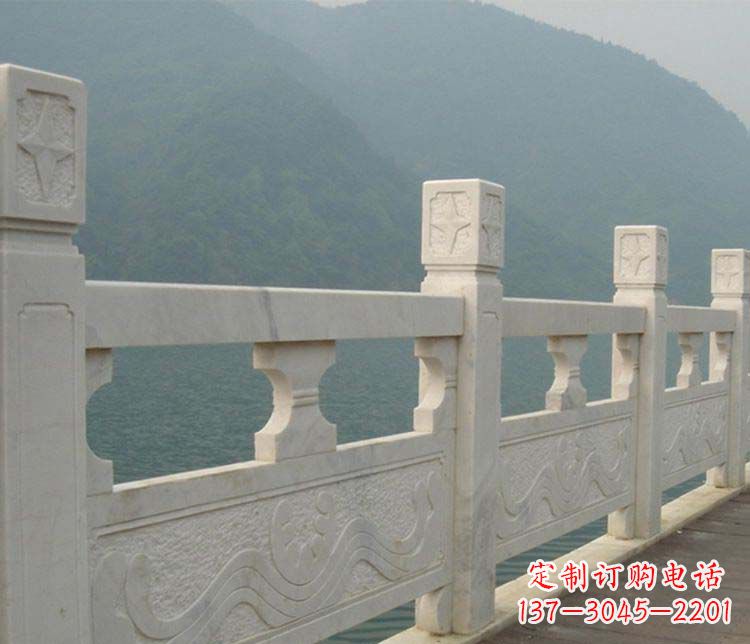 漳州景区大理石栏板石雕 (2)