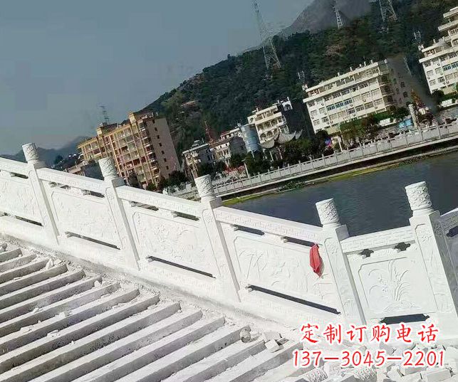 漳州景区汉白玉栏板石雕