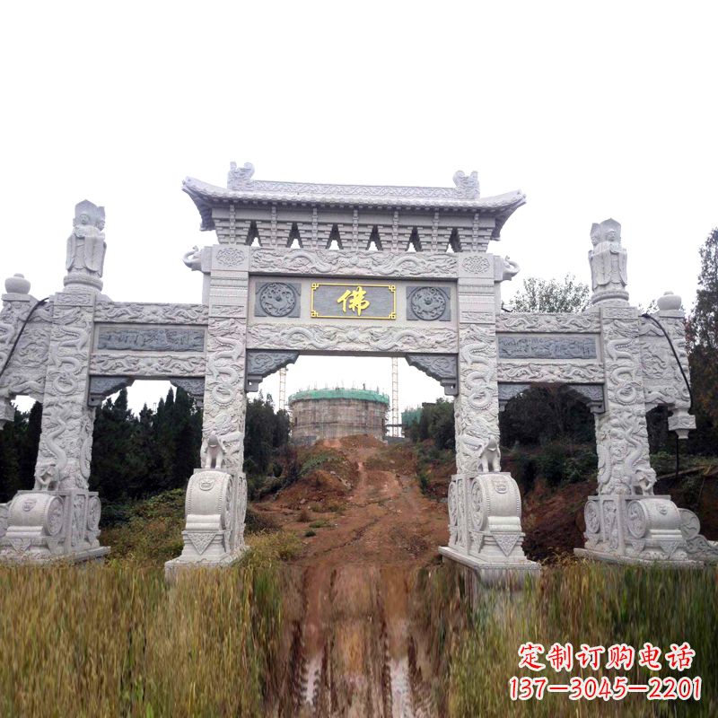 漳州景区入口石牌坊