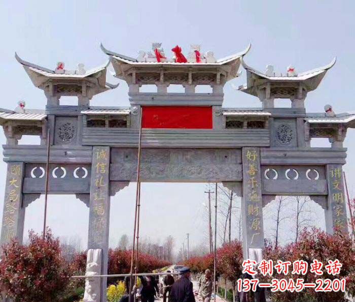 漳州传承经典,尊崇古风:牌坊石雕