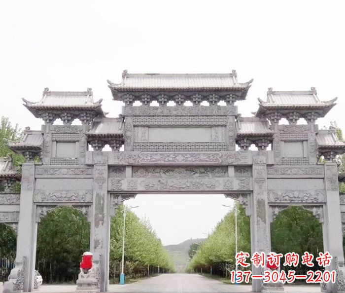漳州三门石雕牌坊，独具特色的地标雕塑