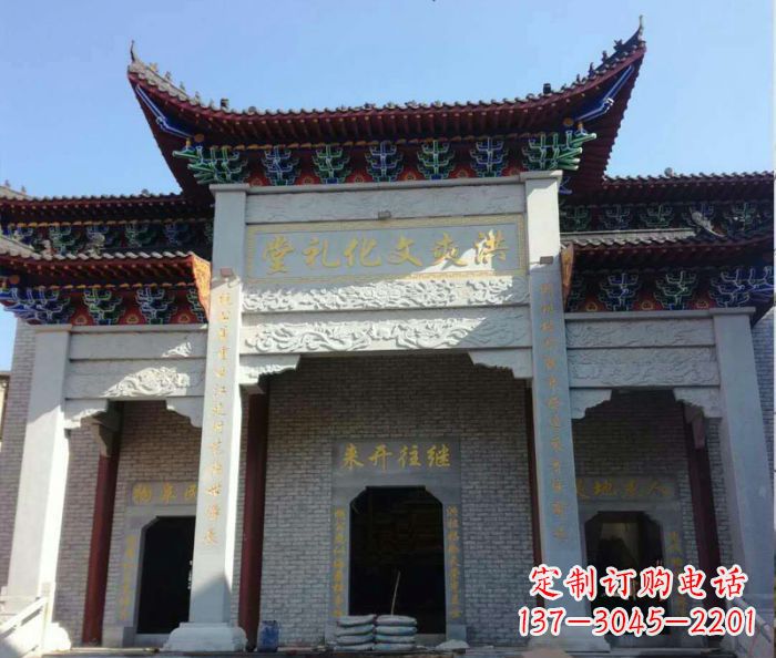 漳州景区三门石雕牌楼 (4)